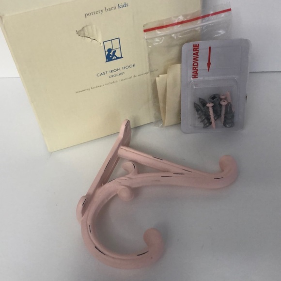 Pottery Barn Kids Other - Pottery Barn Kids Cast Iron Wall Mount Pink Hook NIB